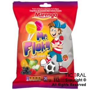 CHUPETIN MR FLOKY FRUTAL X 24 UNIDADES 312 GR x 1